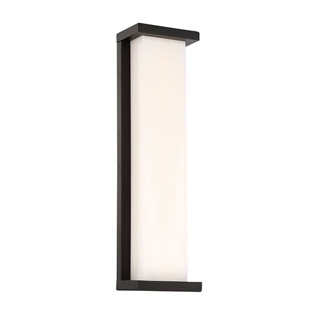 Dweled Case 20in LED Indoor and Outdoor Wall Light 3000K in Black WS-W478